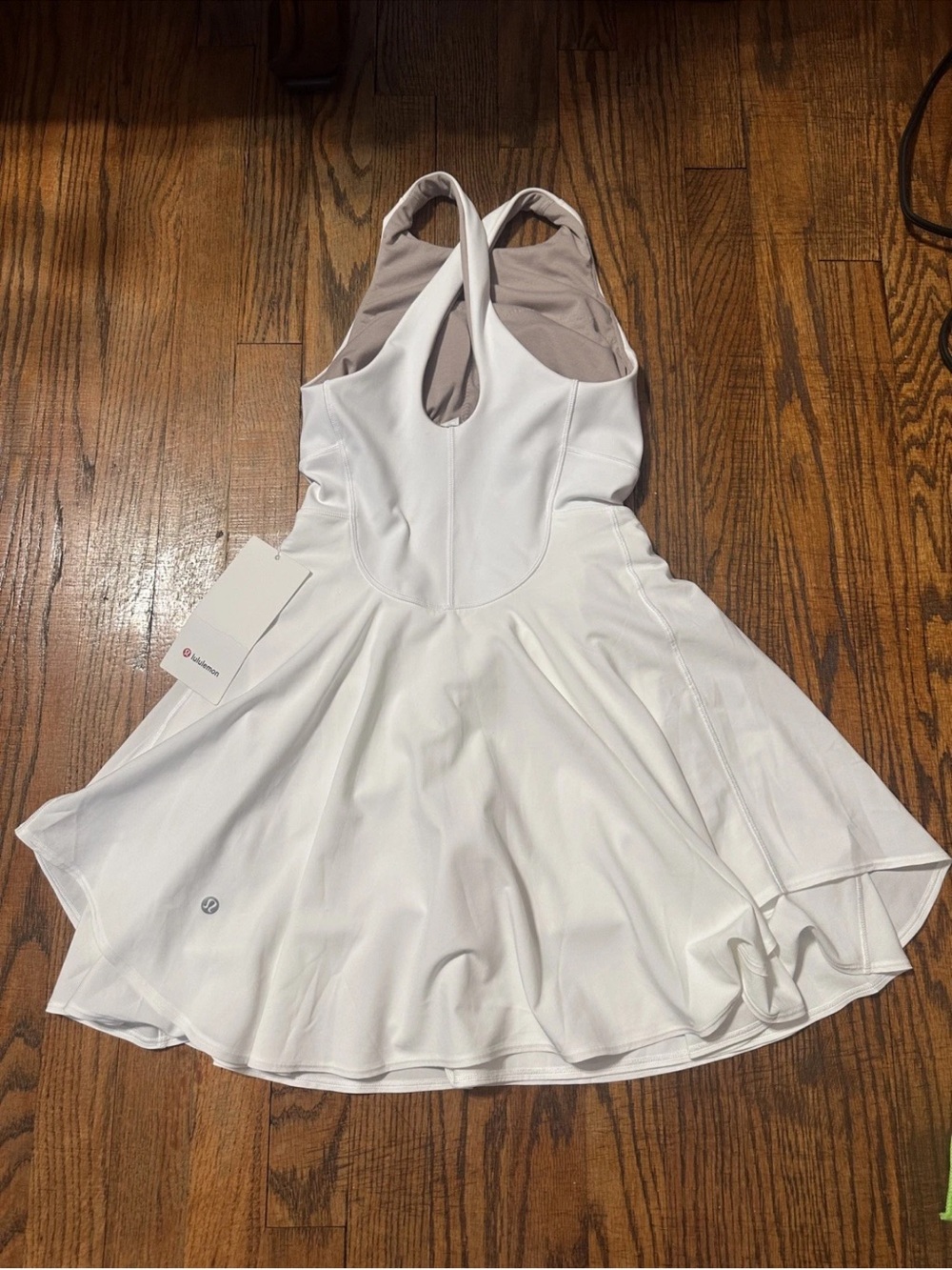 NWT Lululemon Court Crush Tennis Dress 2 White Athletic Pickleball Under Shorts